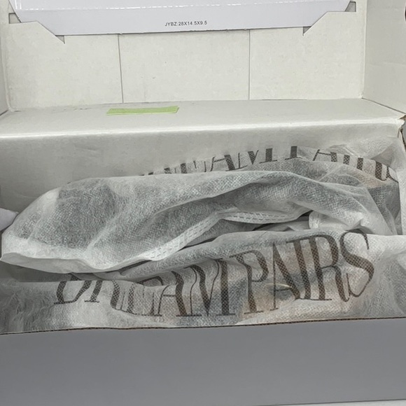 NIB women’s Dream Pairs peep toe black suede heeled shoes, size 9 - Picture 8 of 10